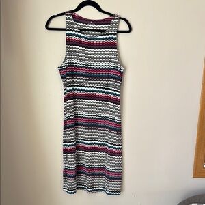 Athleta Multicolor Striped Sleeveless Dress